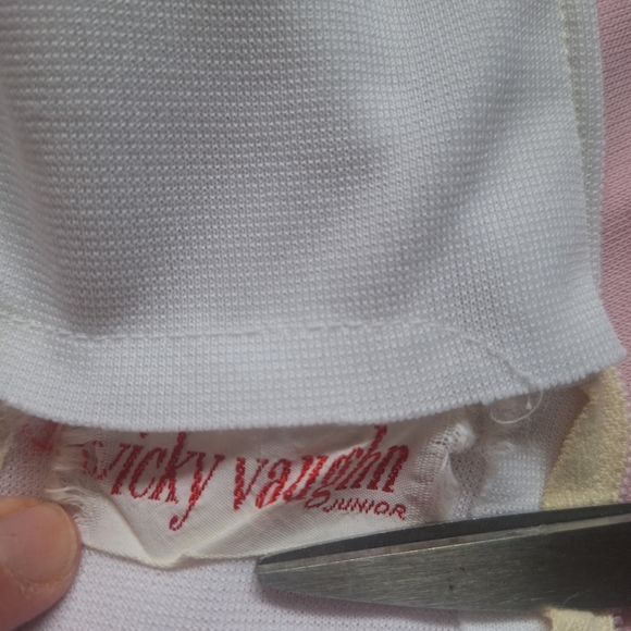 60s Vicky Vaughn Empire Waist Maxi Long Dress (Junior) Party Prom Bridesmaid - Picture 6 of 9